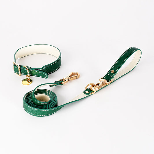 Your Petjesty Premium Leather Dog Collar and Lead